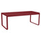 Bellevie Premium Dining Table  option Chili Red (Textured)