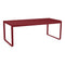 Bellevie Table  option Chili Red (Textured)