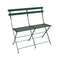 Bistro 2-Seater Bench  option Cedar Green (Textured)