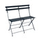 Bistro 2-Seater Bench  option Deep Blue (Textured)