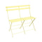 Bistro 2-Seater Bench  option Frosted Lemon (Textured)