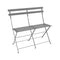 Bistro 2-Seater Bench  option Lapilli Grey (Textured)