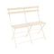 Bistro 2-Seater Bench  option Latte Beige (Textured)