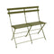 Bistro 2-Seater Bench  option Pesto (Textured)