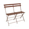 Bistro 2-Seater Bench  option Red Ochre (Textured)