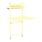 Bistro Balcony Table  option Frosted Lemon (Textured)