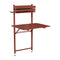 Bistro Balcony Table  option Red Ochre (Textured)