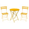 Bistro Chair & Round Folding Table Set  option Honey (Textured)