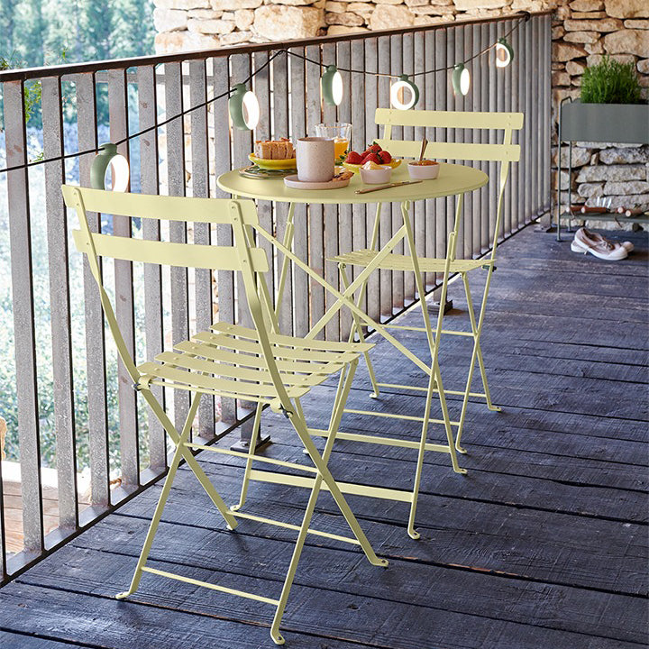 Bistro Chair & Round Folding Table Set