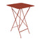 Bistro High Folding Bar Table  option Red Ochre (Textured)