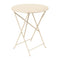 Bistro Plus Round Folding Table  option Latte Beige (Textured)