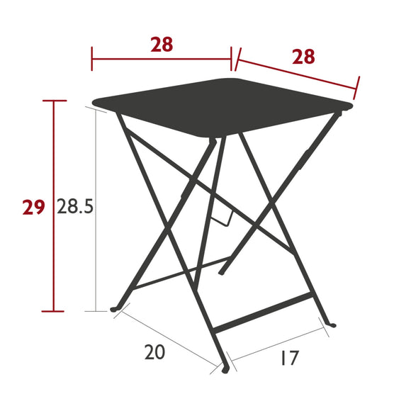 Bistro Plus Square Folding Table
