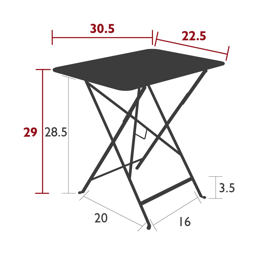 Bistro Rectangle Folding Outdoor Table