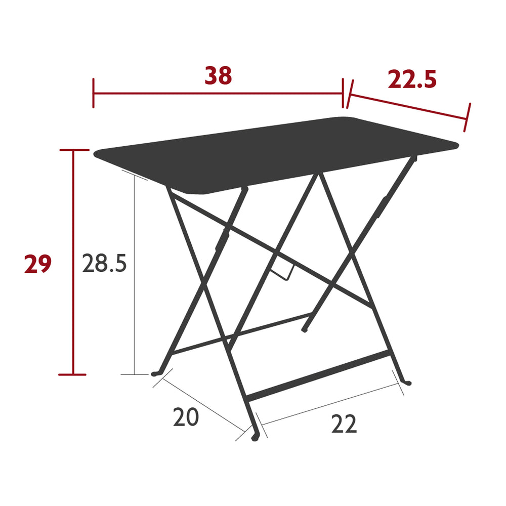 Bistro Rectangle Folding Outdoor Table