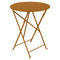 Bistro Round Folding Table  option Gingerbread (Textured)