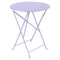 Bistro Round Folding Table  option Marshmallow (Textured)