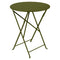 Bistro Round Folding Table  option Pesto (Textured)