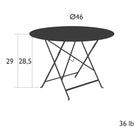 Bistro Round Folding Table