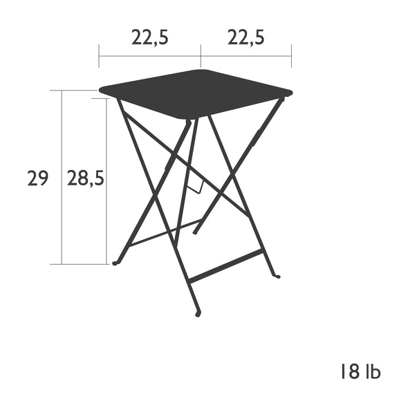 Bistro Outdoor Square Folding Table