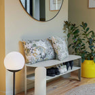 Bouquet Sauvage Pixels Outdoor Pillow
