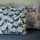 Bouquet Sauvage Pixels Outdoor Pillow