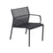 Cadiz Low Armchair  option Anthracite (Speckled Textured) - Stereo Fabric
