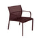 Cadiz Low Armchair  option Black Cherry (Textured) - Stereo Fabric
