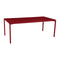 Calvi Dining Table  option Chili Red (Textured)