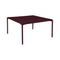 Calvi Square Dining Table  option Black Cherry (Textured)