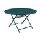 Caractere Round Dining Table  option Acapulco Blue (Textured)