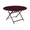 Caractere Round Dining Table  option Black Cherry (Textured)