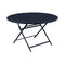 Caractere Round Dining Table  option Deep Blue (Textured)
