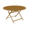 Caractere Round Dining Table  option Gingerbread (Textured)