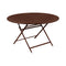 Caractere Round Dining Table  option Red Ochre (Textured)