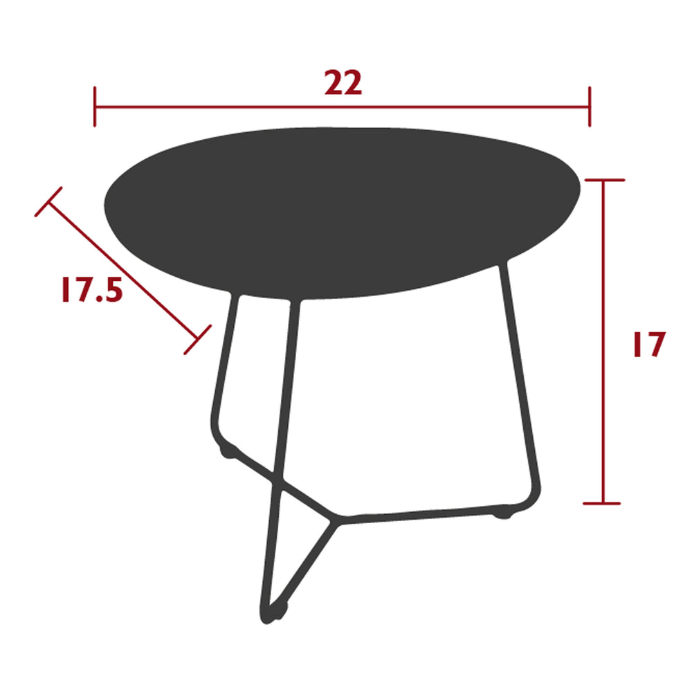 Cocotte Low Outdoor Table with Removable Tray