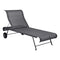Dune Sunlounger  option Anthracite (Speckled Textured) - Stereo Fabric