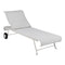 Dune Sunlounger  option Clay Grey (Textured) - Stereo Fabric