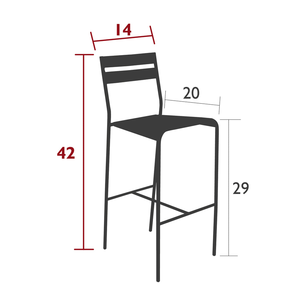 Facto Outdoor Bar Stool