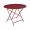 Floreal Perforated Table  option Chili Red (Textured)