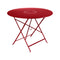 Floreal Perforated Table  option Poppy Red (Smooth)