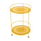 Guinguette Double Top Perforated Side Table  option Honey (Textured)