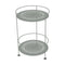 Guinguette Double Top Perforated Side Table  option Lapilli Grey (Textured)