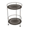 Guinguette Double Top Perforated Side Table  option Tonka