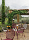 Guinguette Double Top Perforated Outdoor Side Table