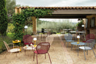 Guinguette Double Top Perforated Outdoor Side Table