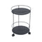 Guinguette Side Table with Wheels  option Anthracite (Speckled Textured)