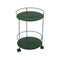 Guinguette Side Table with Wheels  option Cedar Green (Textured)