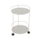 Guinguette Side Table with Wheels  option Clay Grey (Textured)