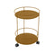 Guinguette Side Table with Wheels  option Gingerbread (Textured)