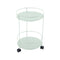 Guinguette Side Table with Wheels  option Ice Mint (Textured)